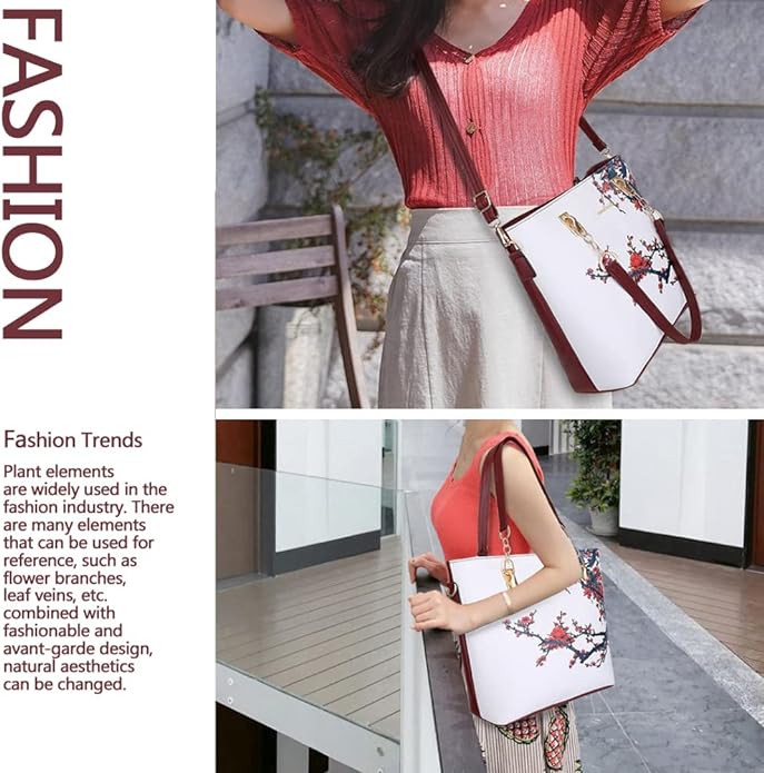 2E-youth Designer Purses and Handbags for Women Satchel Shoulder Bag Tote Top Handle Bag