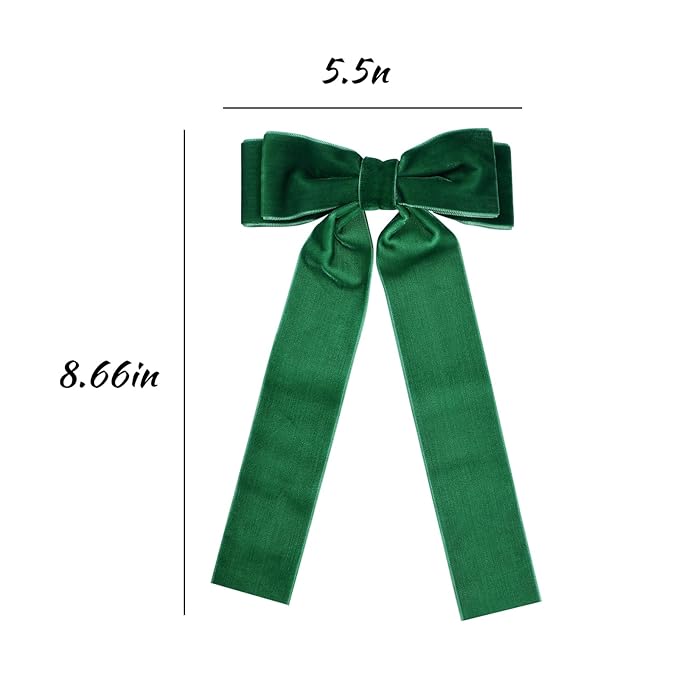 6 Colors Velvet Hair Ties, Bow Hair Clips for Women, Back to School Gifts Headdress Decor, Hair Band Set, Baby Teen Girl Stuff Hair Styling Accessories