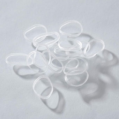 1000-Pack Elastic Hair Ties Non-slip Rubber Hair Bands for Girls, Clear