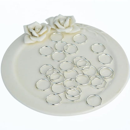 Nydotd 180 Pieces Hair Rings, Braid Rings, Loop Clips, and Hoops - 3 Colors, 2 Sizes, Women's Fashion Hip-Hop DIY Hair Clip Accessories for Dreadlocks
