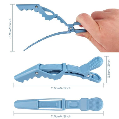 Plastic Non Slip Hair Clips for Women, Professional Alligator Hair Clips, Hair Styling Clips Sectioning Clips of Hair Salon (10PCS Macaroon)