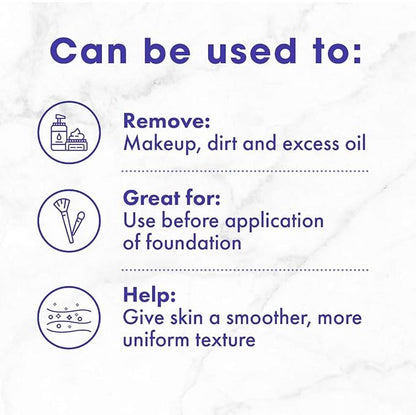 Buf-Puf Regular Facial Sponge, Dermatologist Developed, Removes Deep Down Dirt & Makeup that Causes Breakouts and Blackheads, Reusable, Exfoliating, White, 1 Count (Pack of 2)