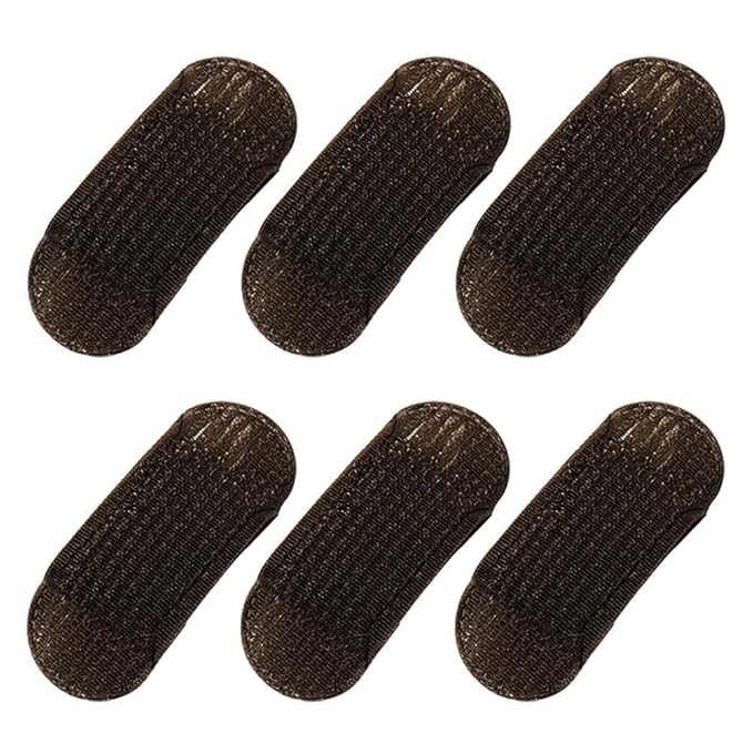 6PCS Sponge Hair Volume Booster - Non-Slip Fluffy Base Inserts for Updos and Buns, Invisible Hair Thickening Pads for Thin Hair (Home/Party/Wedding Styling Accessories)
