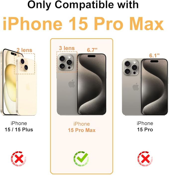 for iPhone 15 Pro Max Clear Bumper Frame No-Back Case, Slim Fit Ultra-Light Anti-Yellowing Transparent Protection Phone Cover Case 6.7" 2023