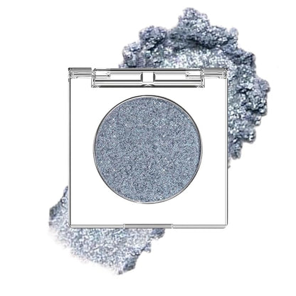 Monochrome Pressed Eyeshadow, Waterproof Neutral Powde Mini Eyeshadow, sombras para ojos, Talc, Paraben & Cruelty Free (H07#Shimmer Blue)