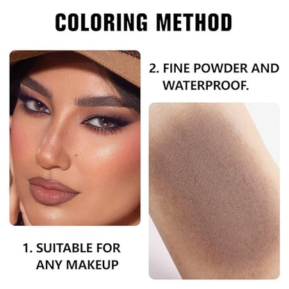 evpct Matte Brown Single Eyeshadow Palette Makeup for Older Women, Light Cocoa Cream Eye Shadow Palette Single for Older Women Matte, High Pigment Waterproof Monochrome Mini Eyeshadow Sombra Para Ojos