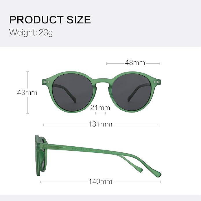 ZENOTTIC Polarized Round Sunglasses, Stylish Sunglasses for Men and Women Retro Classic, Multi-Style Selection