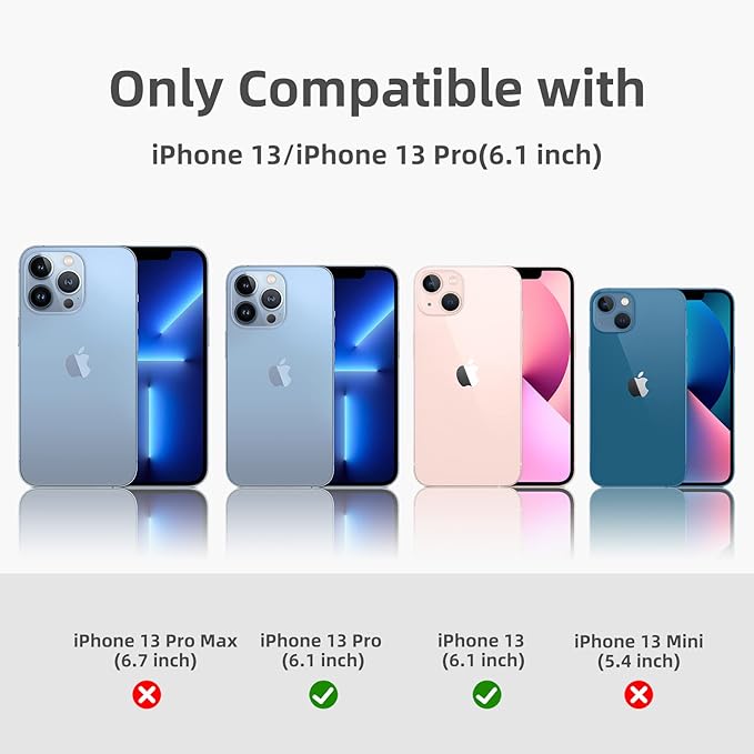 K TOMOTO Compatible with iPhone 13/13 Pro Bumper Case (6.1 Inch), Liquid Silicone Frame Bumper Case [Raised Edge Protection] [Drop Protection] [Silky and Soft Touch], Teal