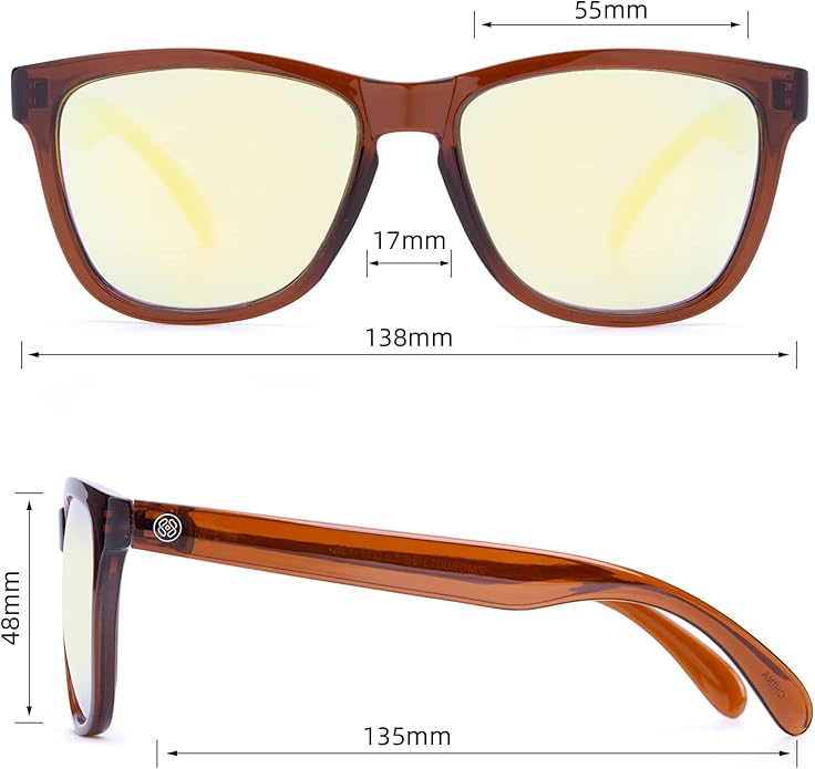 COLOSSEIN Sunglasses Womens,Classic Square Frame UV400 Mirrored Lens,Sunglasses Fit For Beach,Vacation,Driving