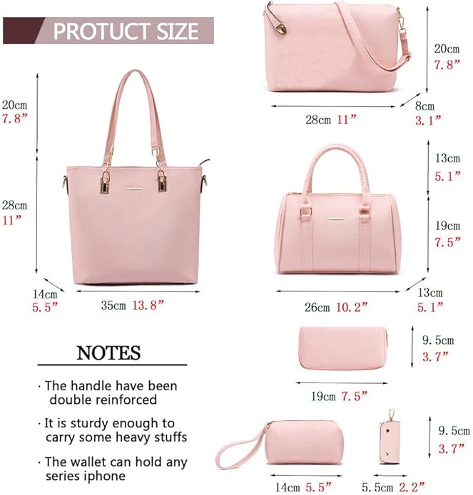 2E-youth Designer Purses and Handbags for Women Satchel Shoulder Bag Tote Top Handle Bag