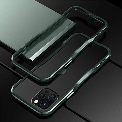 HENGHUI Aluminum Bumpers Compatible with iPhone 12 Pro Max 6.7-INCH Bumper Case Metal Frame Bumper Cover Shock Absorbent Slim Cool Design (iPhone12ProMax, Green)