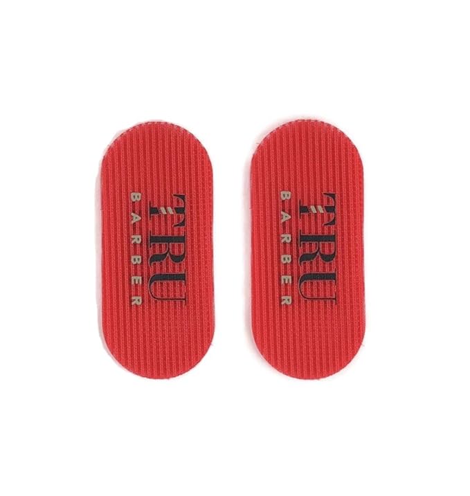 TRU BARBER HAIR GRIPPERS ® 3 COLORS BUNDLE PACK 6 PCS for Men and Women - Salon and Barber, Hair Clips for Styling, Hair holder Grips (Red/White/Black)