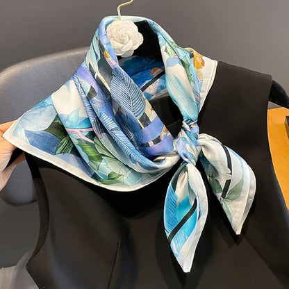 100% Pure Mulberry Silk Scarfs 26"x26" Square Scarf Women Neckerchief Headscarf hair scarf bandana Gift Packed