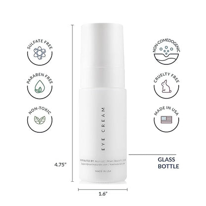 NAELI Eye Cream for Dark Circles, Puffiness & Wrinkles with Anti Aging Apple Stem Cell & Peptide Complex - Reduces Fine Lines, Diminishes Bags & Restores Under Eye, 1.4 oz