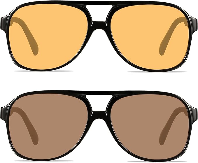 YDAOWKN Retro Aviator Sunglasses for Women Mens Large Frame Classic Vintage 70s Sun Glasses Aviators