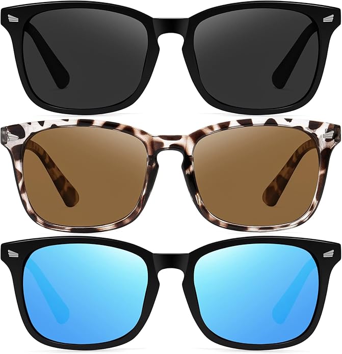 Ougenni Sunglasses for Women Men Vintage Polarized Women Sunglasses Round Classic Retro UV Protection Lens
