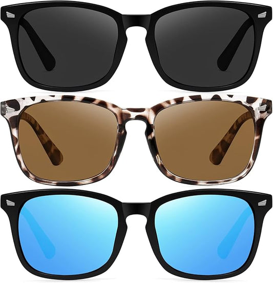 Ougenni Sunglasses for Women Men Vintage Polarized Women Sunglasses Round Classic Retro UV Protection Lens