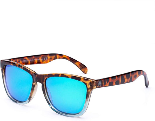COLOSSEIN Sunglasses Womens,Classic Square Frame UV400 Mirrored Lens,Sunglasses Fit For Beach,Vacation,Driving