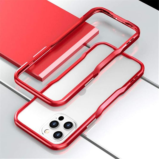 HENGHUI Aluminum Bumpers Compatible with iPhone 12 Pro/iPhone 12 6.1-INCH Bumper Case Metal Frame Bumper Cover Shock Absorbent Slim Cool Design (iPhone12/iPhone12Pro, Red)