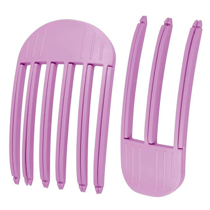 2Pack Hair Volume Clips, Volume Hair Clips for Fluffy Bangs, Easy High Crown Volumizing Hair Clips for Women，Root Clips for Curly Hair Volume Tool Natural Voluminous Look(Purple)