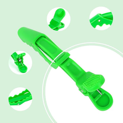 Ondder 14 Pcs Light Green Large Alligator Hair Clips for Hair Styling Sectioning, Professional Strong Hold for Barber Hair Coloring Cutting, Accessories for Women Men Girls Teens