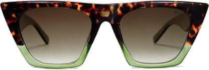 SOJOS Trendy Oversized Square Cateye Polarized Sunglasses Womens Big Frame Shades SJ2115