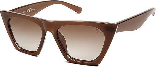 SOJOS Trendy Oversized Square Cateye Polarized Sunglasses Womens Big Frame Shades SJ2115