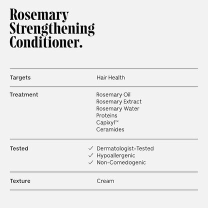 Nécessaire Rosemary Conditioner | Multi-Protien Strengthening Conditioner For Thinning Hair. For Women + Men. Good For All Hair Types/Textures. Free Of Sulfates. Color-Safe. 250 ml / 8.4 oz