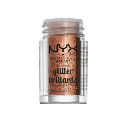 NYX PROFESSIONAL MAKEUP Face & Body Glitter, Copper