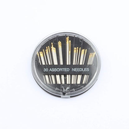 50pcs Hair Extension Clips Stainless Steel Snap Clips for Hair Extensions DIY Wig Clips Wigs Combs 9-Teeth 32mm 1.2g/pc, 2pcs Weaving Thread, 1set/30pcs Needles (Dark Brown)