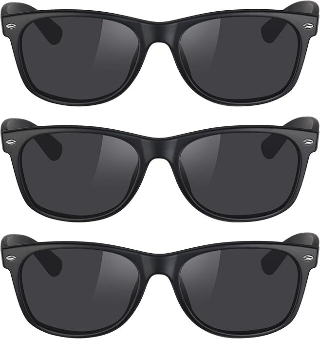 MEETSUN Classic Polarized Sunglasses for Women Men Trendy Retro Sun Glasses for Driving UV Protection (3 Pack)