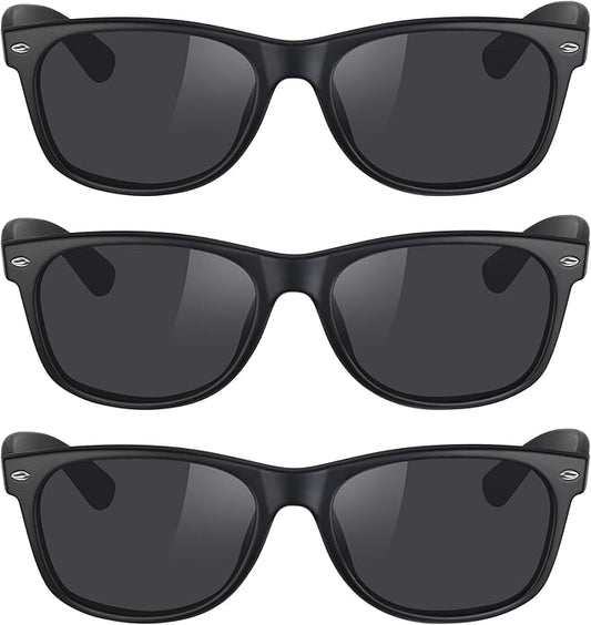 MEETSUN Classic Polarized Sunglasses for Women Men Trendy Retro Sun Glasses for Driving UV Protection (3 Pack)