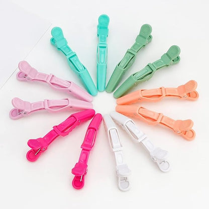 12Pcs Alligator Clips for Hair Sectioning and Styling - Style A Professional Hair Accessories for Salon and Home Use