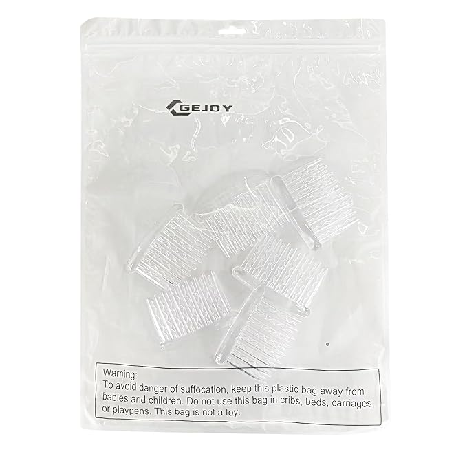 12 Pieces Plastic Teeth Hair Combs Tortoise Side Comb Hair Accessories(Transparent)