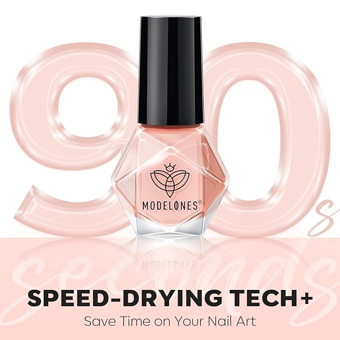 modelones Jelly Nail Polish of 6 Colors Sheer Nude Mini Nail Polish Set Natural Jelly Red Pink Brown Colors Quick Dry Nail Polish Kit for DIY Easter Nail Art Salon Home Gift for Women Girl