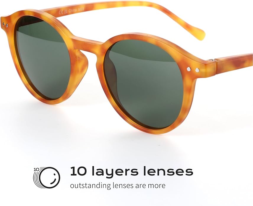 ZENOTTIC Polarized Round Sunglasses, Stylish Sunglasses for Men and Women Retro Classic, Multi-Style Selection
