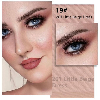 evpct Matte Nude Pink Single Eye Shadow Palette Makeup for Older Women, Dusty Pink Cream Eye shadow Palette Single for Older Women Matte, High Pigment Waterproof Monochrome Eyeshadow, sombra de ojos