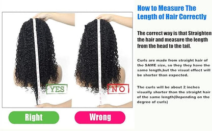 20 Inch Headband Wig Human Hair for Women Long Curly Hair Deep Wave Wig Natural Color