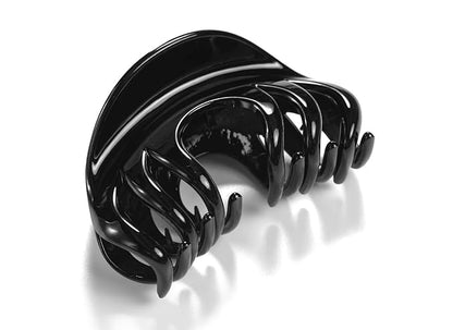 4 Inch Hair Claw for Women, Pretty Clip, Grip for Thick Hair, Black