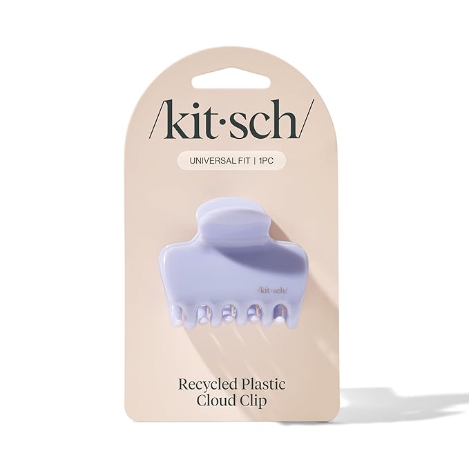 Kitsch Hair Clips for Women - Strong Hold Claw Clips for Women | Non-Slip, Durable Plastic | Stylish Hair Accessories for Everyday Use - Hydrangea Breeze, 1pc