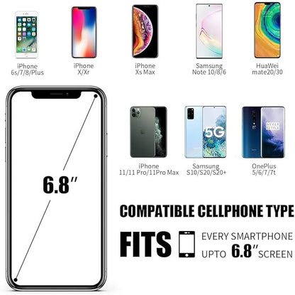 Phone Holder for Running Workout Exercise Sports Phone Arm Bands Pouch Bag, Running Armband for iPhone16 15 14 13 12 11 Pro Max XS XR X Plus Samsung Galaxy Up to 6.9"