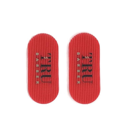 TRU BARBER HAIR GRIPPERS ® 3 COLORS BUNDLE PACK 6 PCS for Men and Women - Salon and Barber, Hair Clips for Styling, Hair holder Grips (Black/Red/Black)