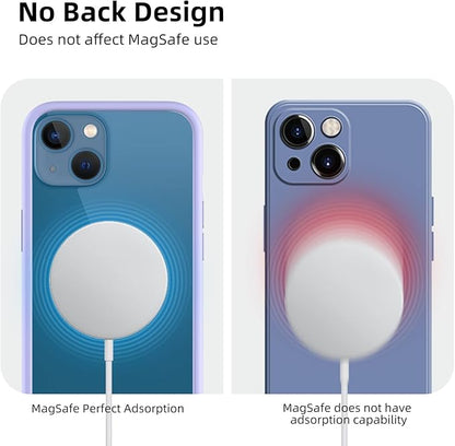 K TOMOTO Compatible with iPhone 13 Mini Bumper Case (5.4 Inch), Liquid Silicone Frame Bumper Case [Raised Edge Protection] [Drop Protection] [Silky and Soft Touch], Light Purple