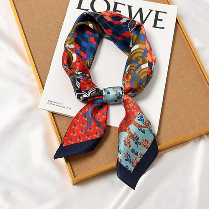 100% Pure Mulberry Silk Scarfs 26"x26" Square Scarf Women Neckerchief Headscarf hair scarf bandana Gift Packed