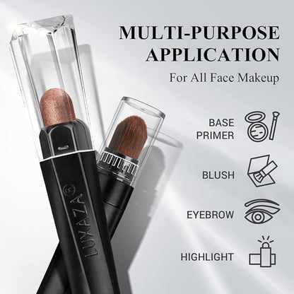 3PCS Eyeshadow Stick,Champagne Metallic And Shimmer Eye shadow Pencil Crayon Brightener Makeup with Crease-proof Formula,Waterproof & Long Lasting Eye Shadow And Eyeliner Pen Set