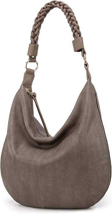 Montana West Large Hobo Bags for Women Slouchy Shoulder Purse Handbag with Zipper and Woven Handle