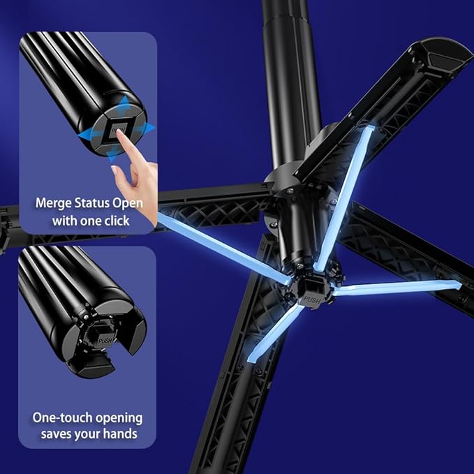 Selfie Stick Gimbal Stabilizer, Single Axis Stabilizer Tracking Selfie Stick with Tripod 360° Rotation with Remote Control for iPhone/Andriod for Vlog Live Broadcast TIK Tok YouTube Vlogging Black