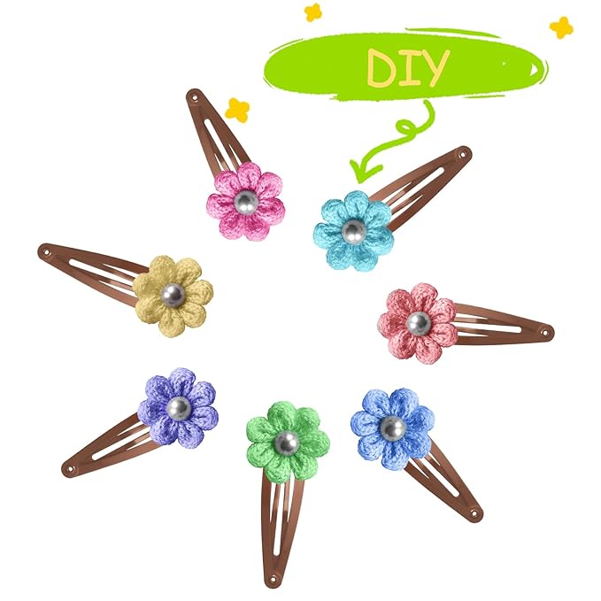 120 Pack Brown Metal Snap Hair Clips - Non-Slip Hairpins Barrettes for Women & Girls, Secure Braids, Updos, Buns - Durable & Lightweight (Plastic Storage Box Included)