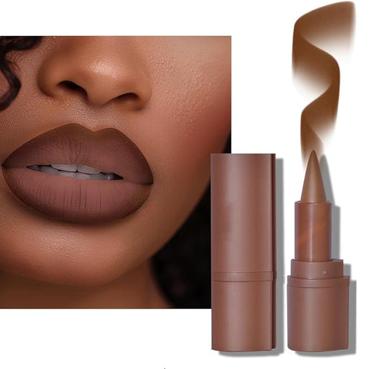 2-in-1 Gradient Lip Liner and Lipstick Lip Combo Set - Achieve Flawless Contour and Gradual Ombre Effect with Easy-to-Use Crayon Form and Cone Tip (01# Milk Tea, 1 Count (Pack of 1))