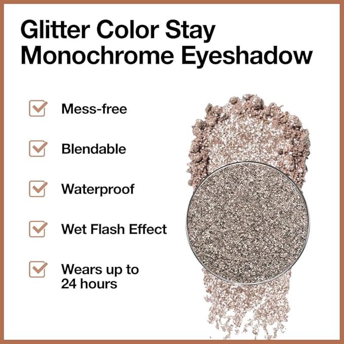 Monochrome Pressed Eyeshadow, Waterproof Neutral Powde Mini Shimmer Gray Brown Eyeshadow, sombras para ojos, Talc, Paraben & Cruelty Free (H04#Shimmer Gray Brown)
